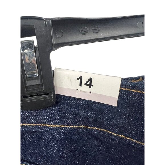 Denizen From Levis Women's Mid-Rise Denim Shorts Sz 14 Frayed Hem Casual Summer - Picture 6 of 10